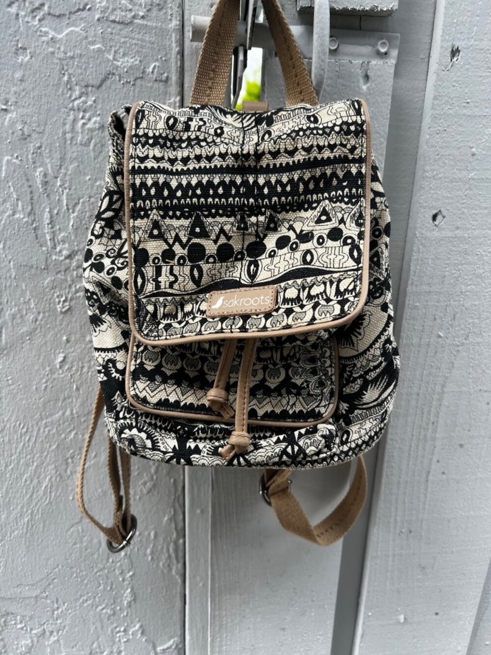 Sakroots, small backpack, cloth/canvas, boho, printed, mini bag  travel